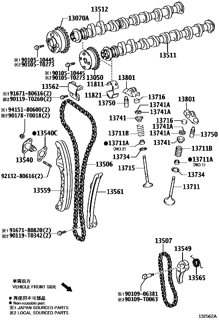 1302 — CAMSHAFT & VALVE