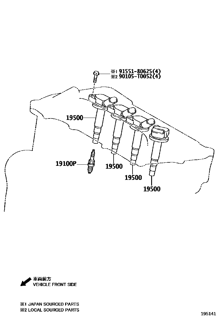 1901 — IGNITION COIL & SPARK PLUG / GLOW PLUG
