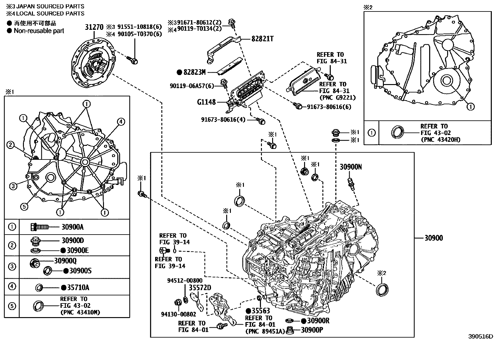 3901 — TRANSAXLE ASSY(HEV OR BEV OR FCEV)