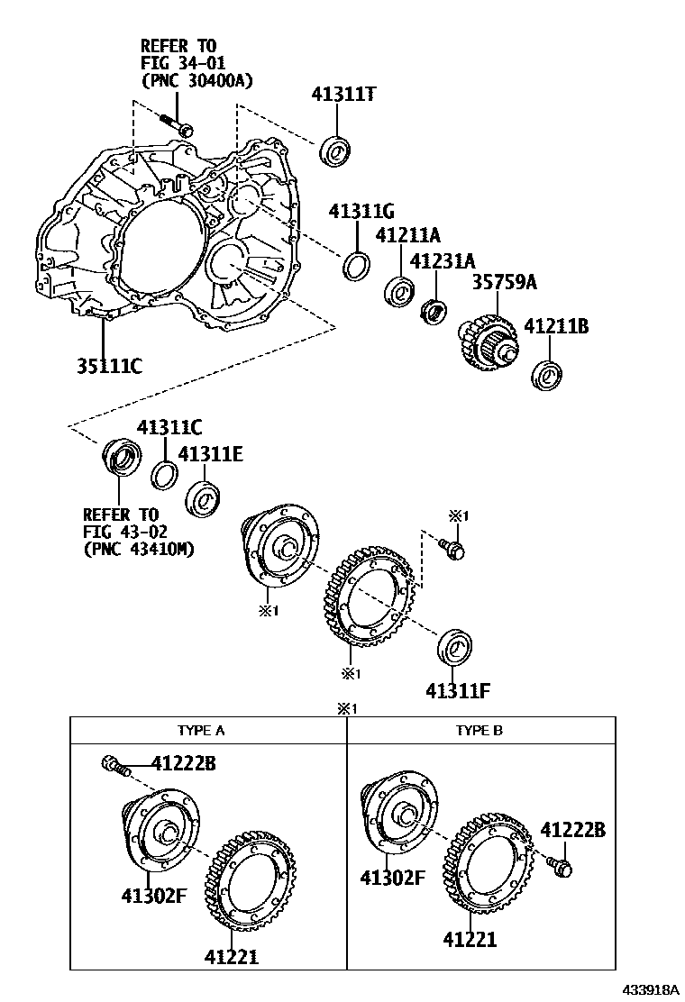 4301 — FRONT AXLE HOUSING & DIFFERENTIAL