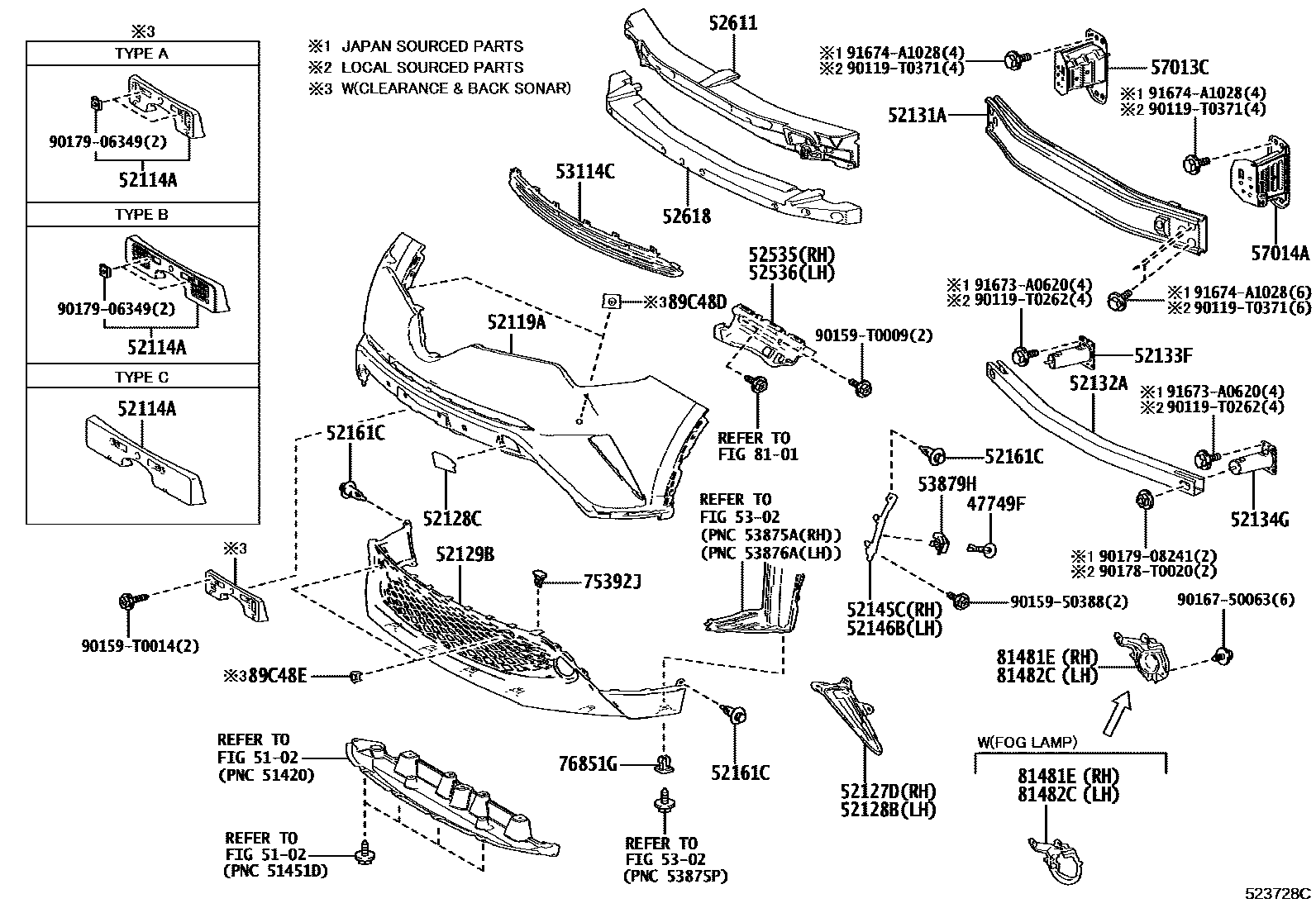 5201 — FRONT BUMPER & BUMPER STAY