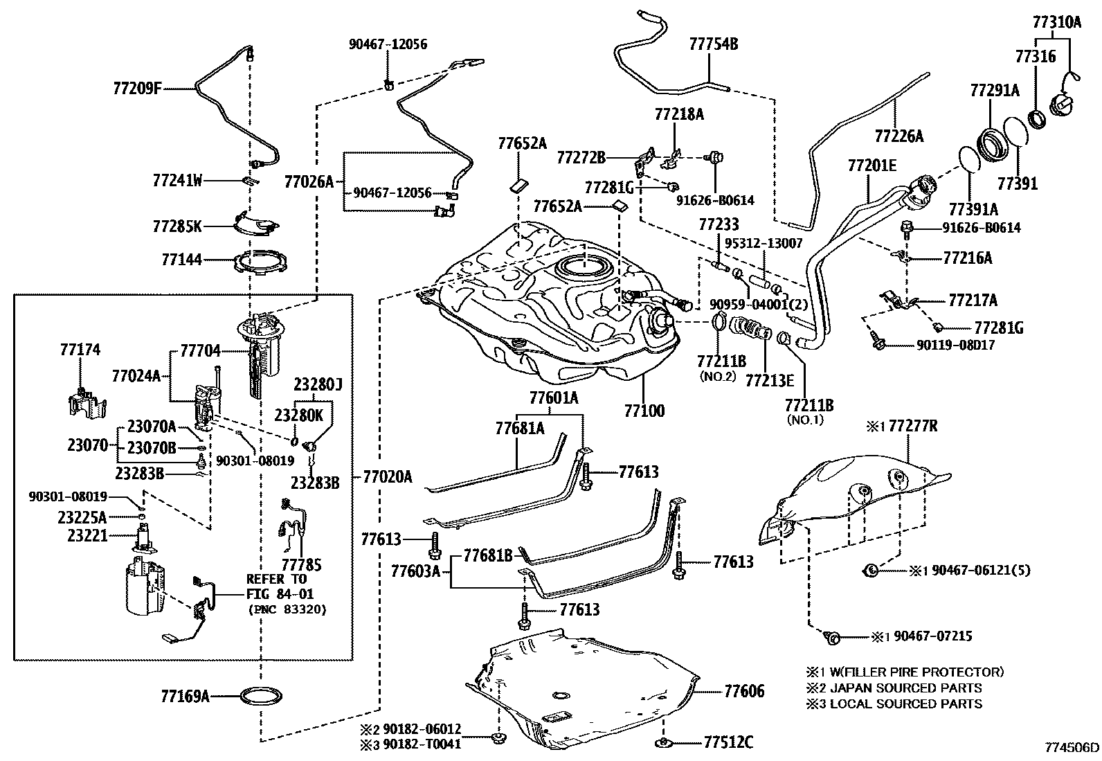 7701 — FUEL TANK & TUBE