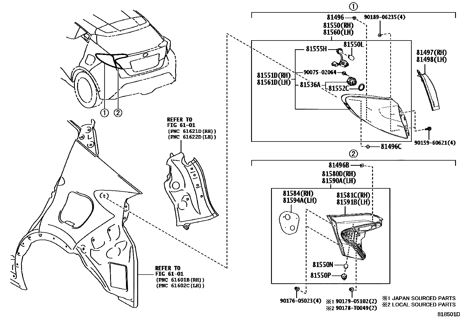 8111 — REAR COMBINATION LAMP