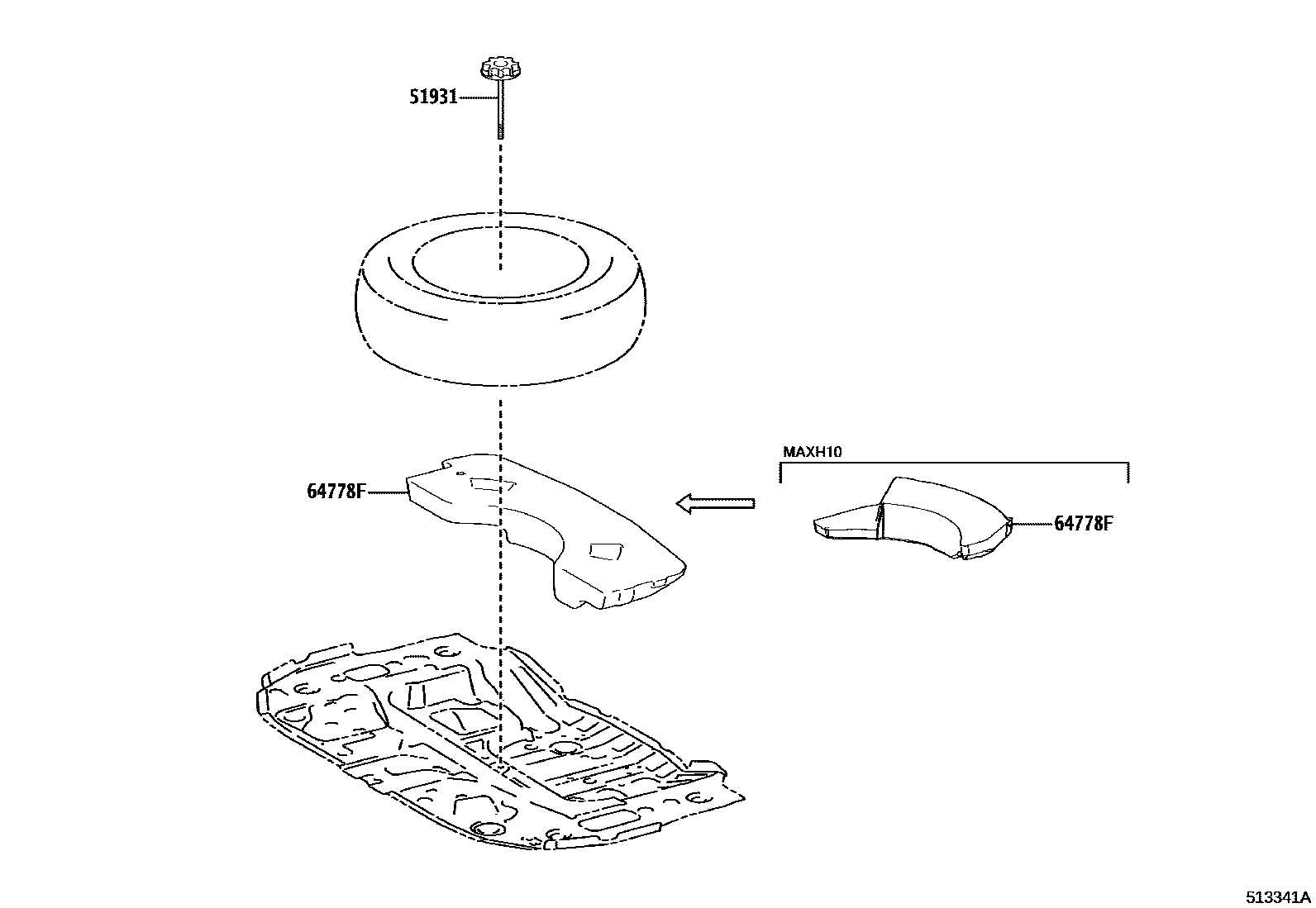 5104 — SPARE WHEEL CARRIER