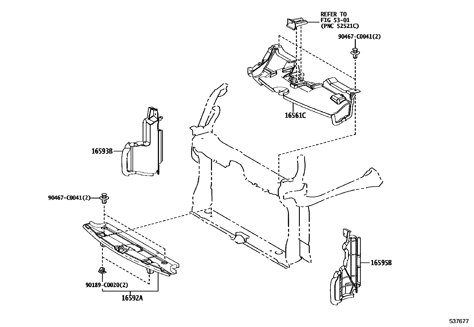 5304 — FRONT FENDER APRON & DASH PANEL