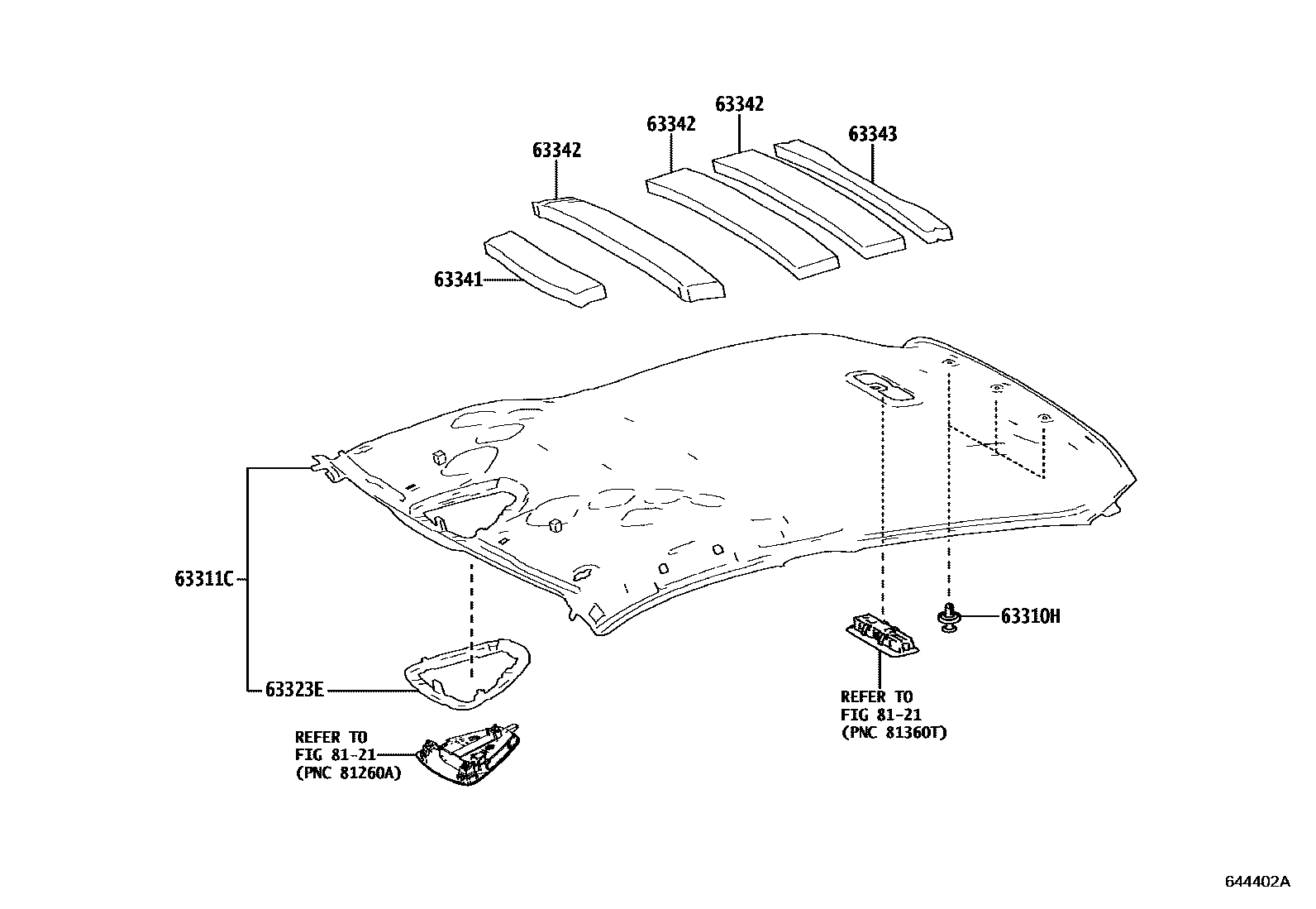 6402 — ROOF HEADLINING & SILENCER PAD