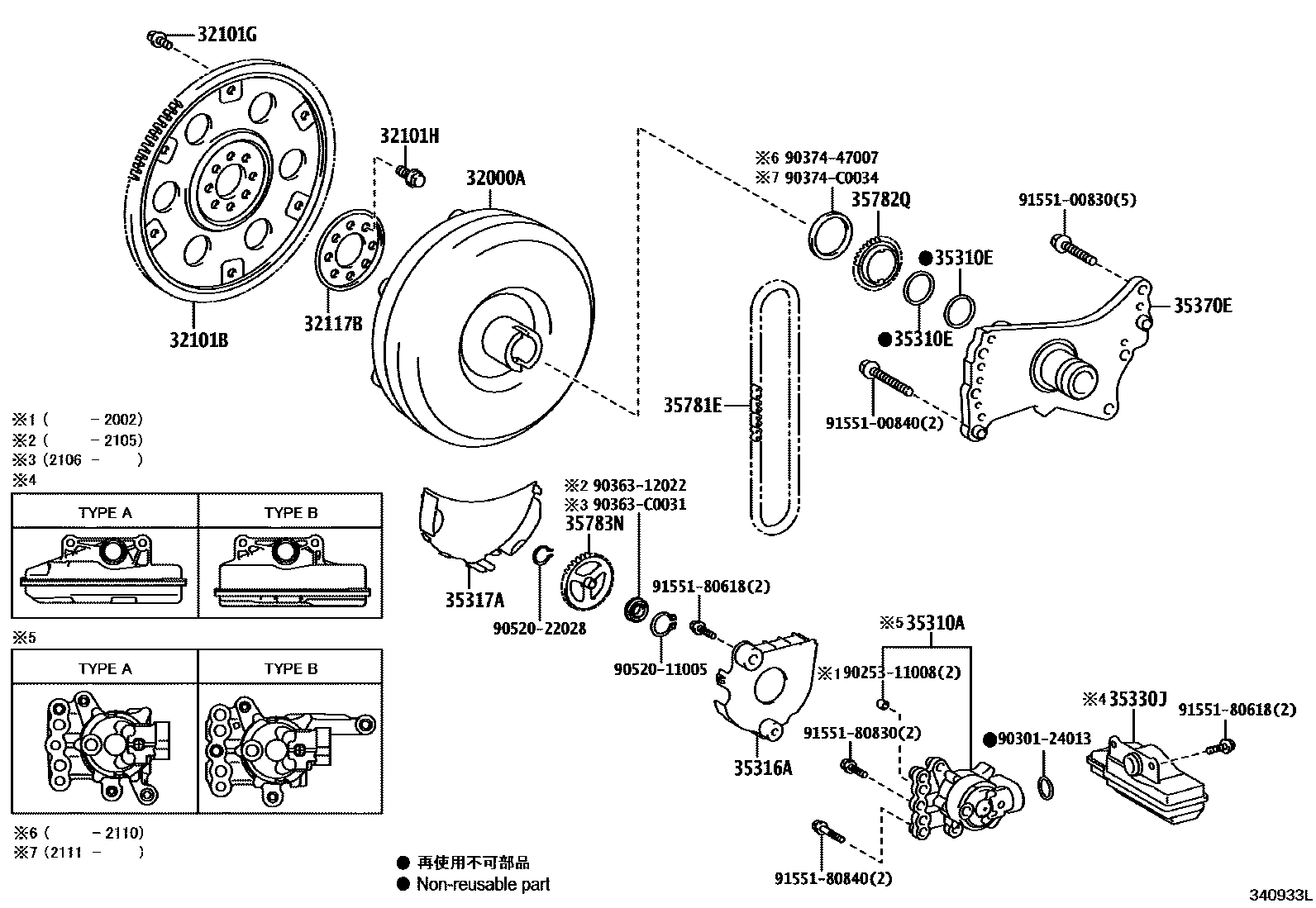 3402 — TORQUE CONVERTER, FRONT OIL PUMP(CVT)