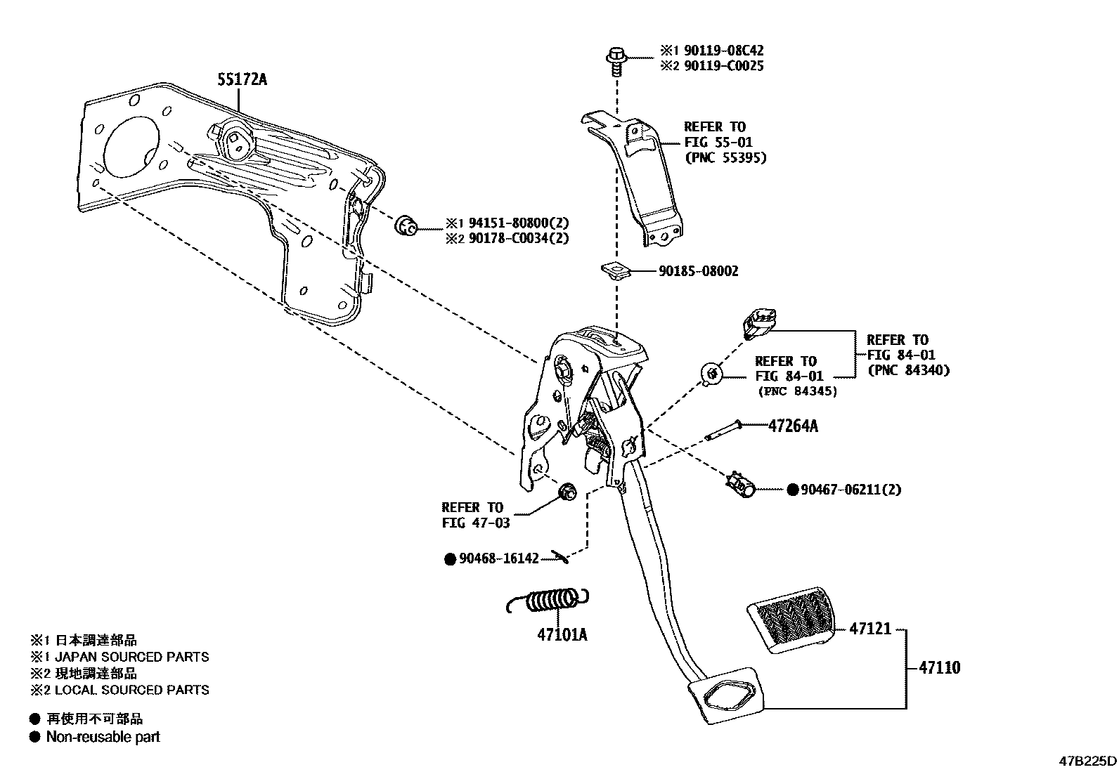 4701 — BRAKE PEDAL & BRACKET