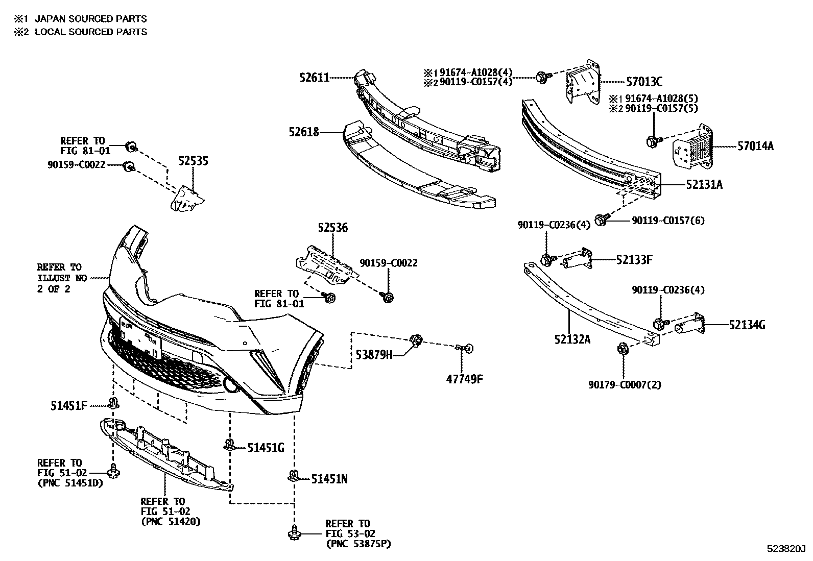 5201 — FRONT BUMPER & BUMPER STAY