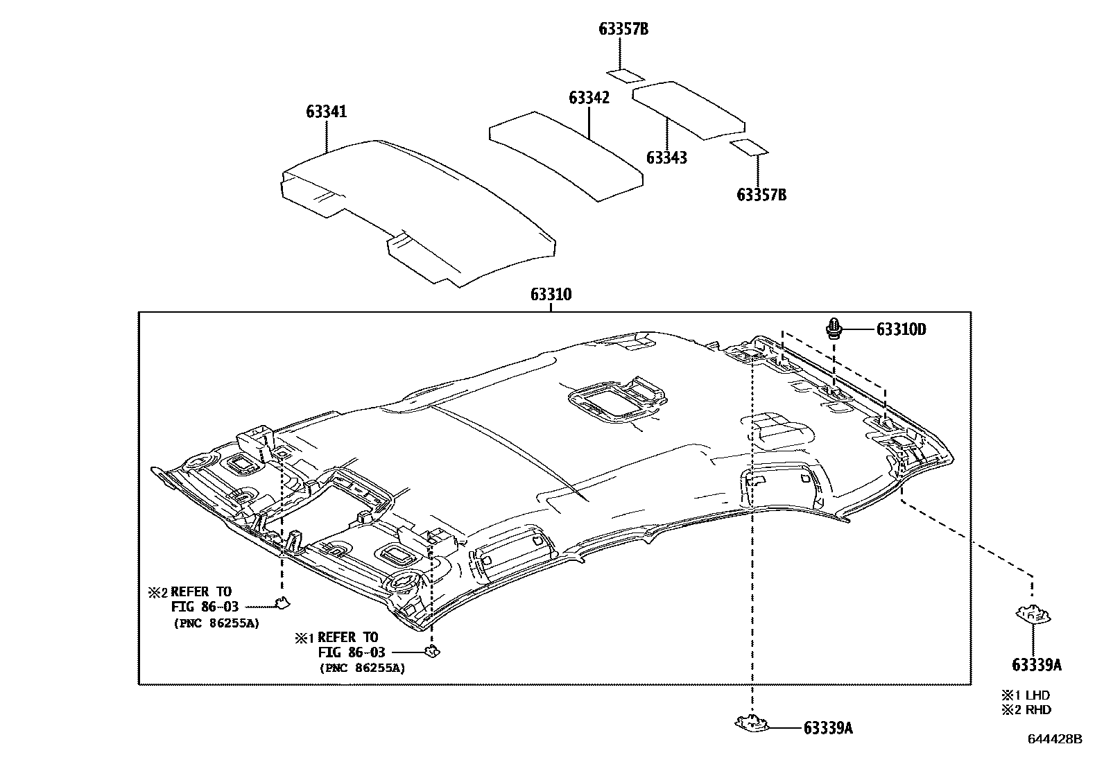 6402 — ROOF HEADLINING & SILENCER PAD