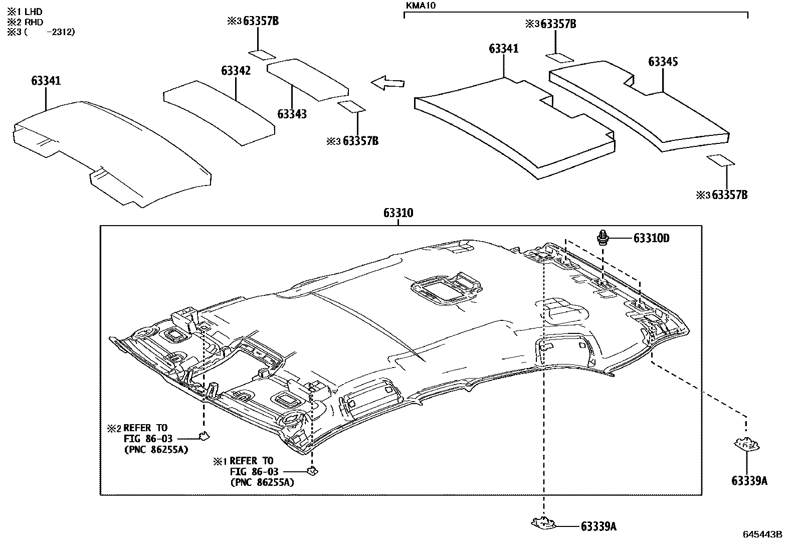 6402 — ROOF HEADLINING & SILENCER PAD