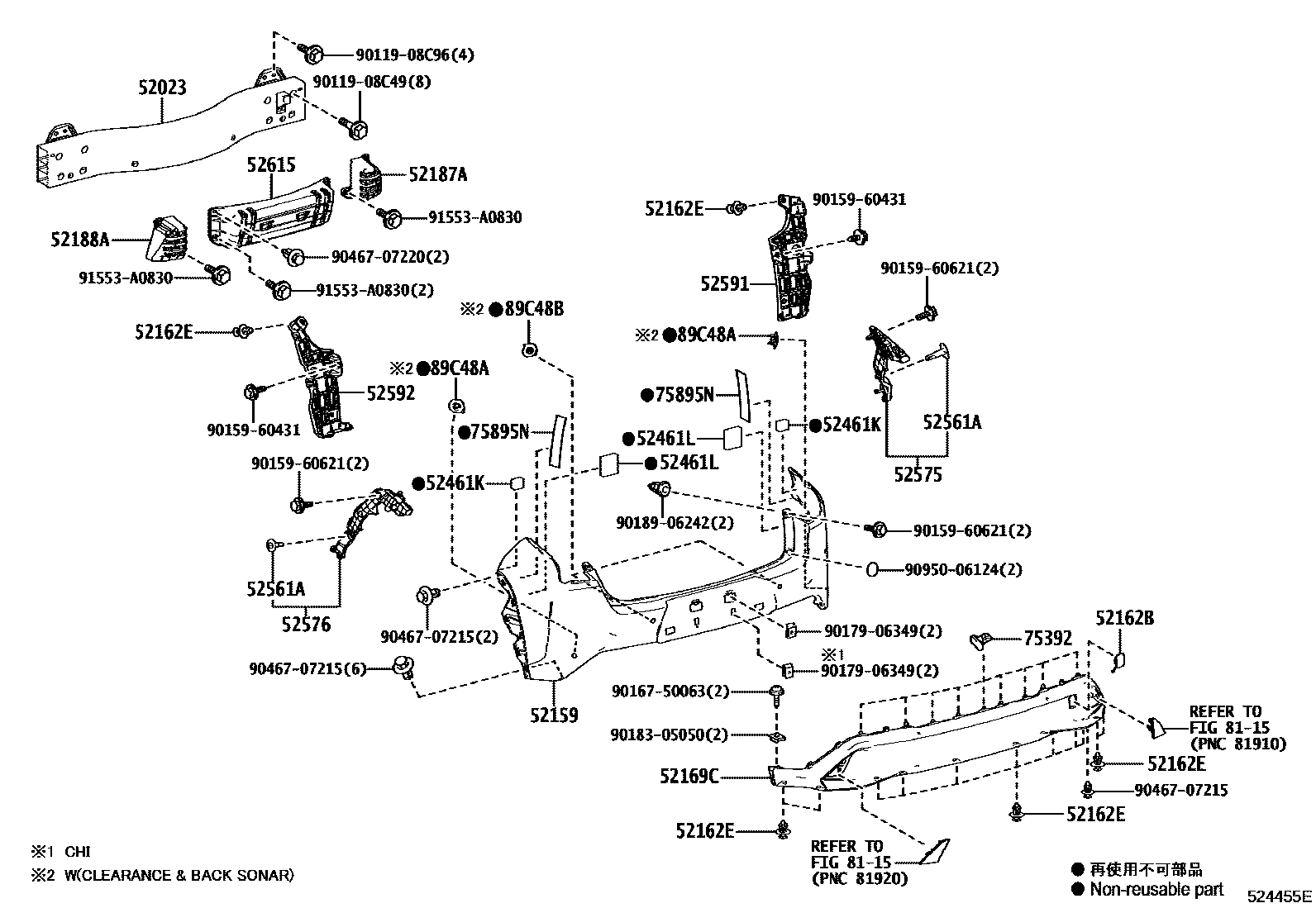 5202 — REAR BUMPER & BUMPER STAY