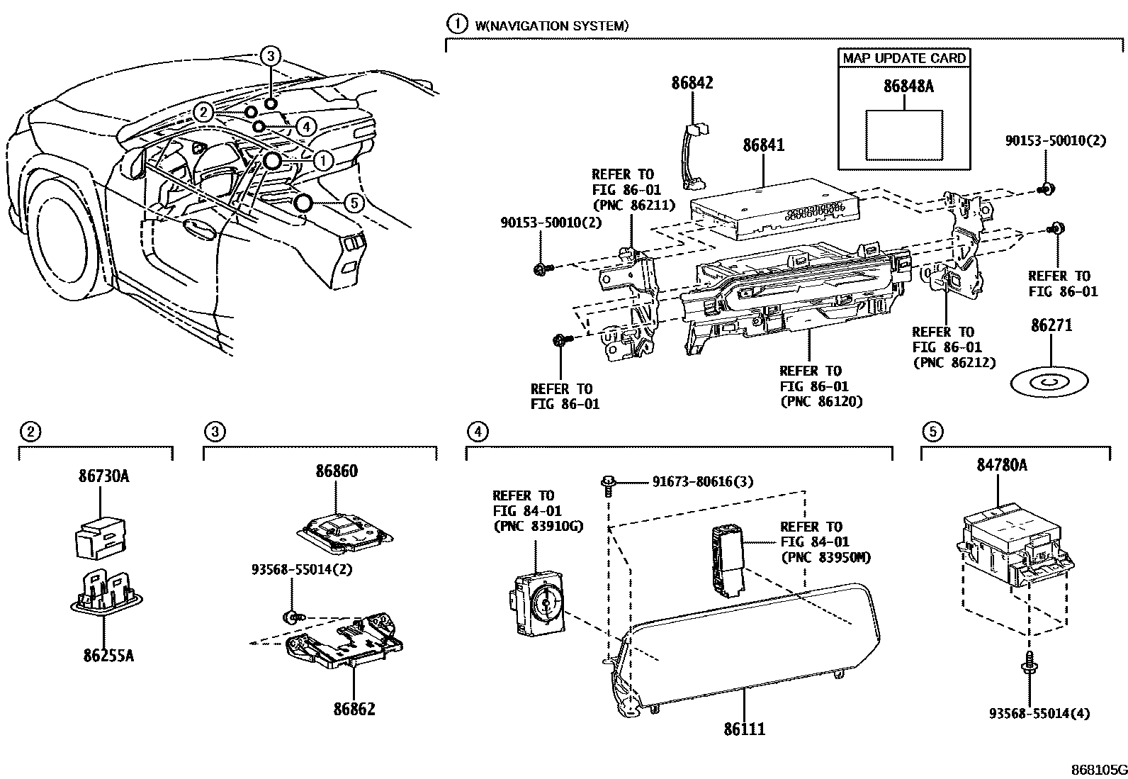 8603 — NAVIGATION & FRONT MONITOR DISPLAY
