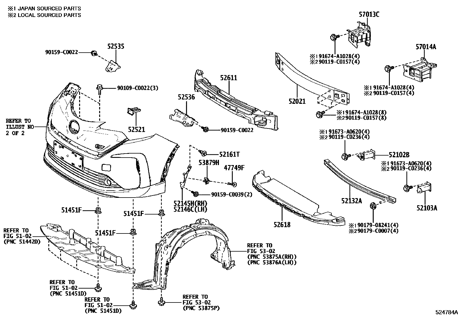 5201 — FRONT BUMPER & BUMPER STAY