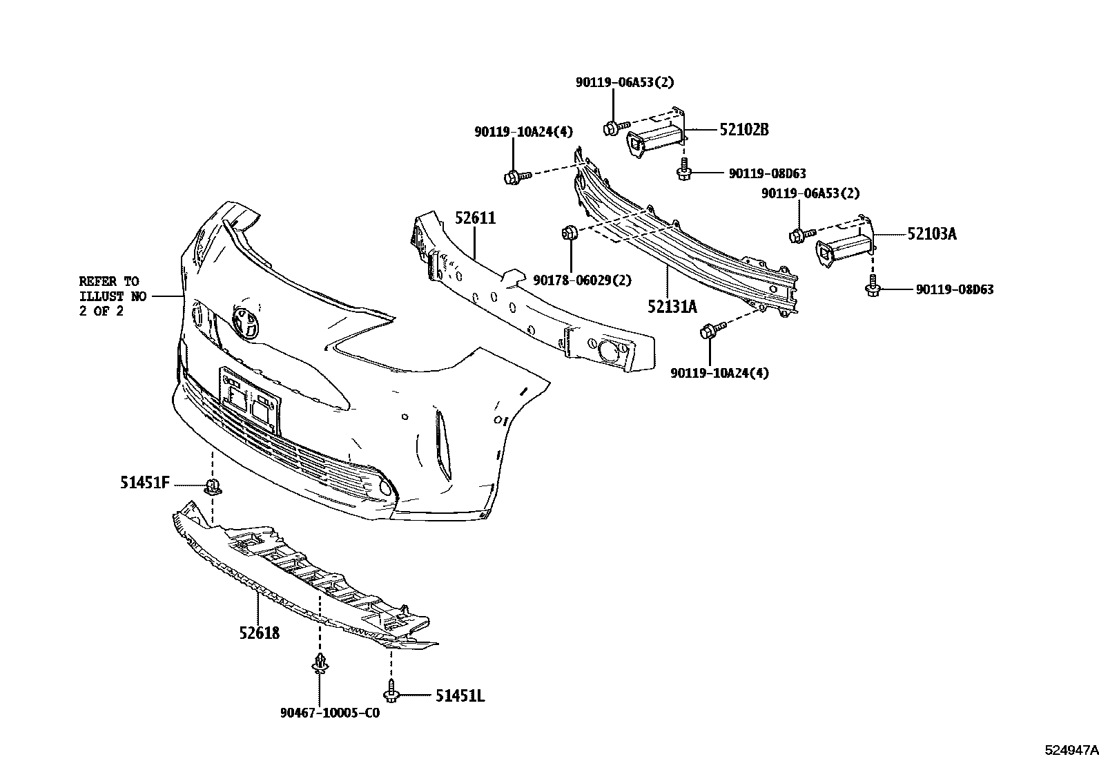 5201 — FRONT BUMPER & BUMPER STAY