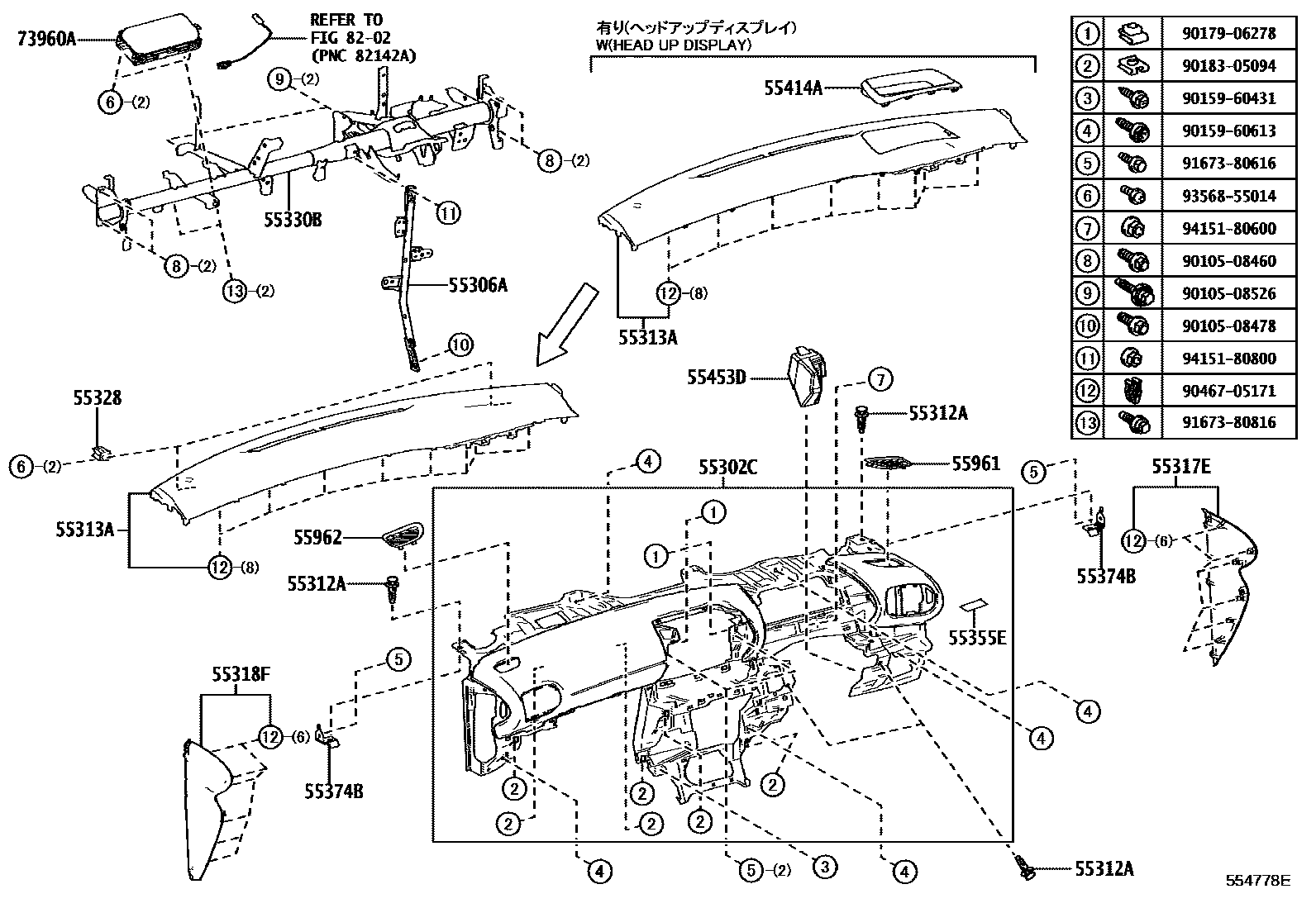 5501 — INSTRUMENT PANEL & GLOVE COMPARTMENT