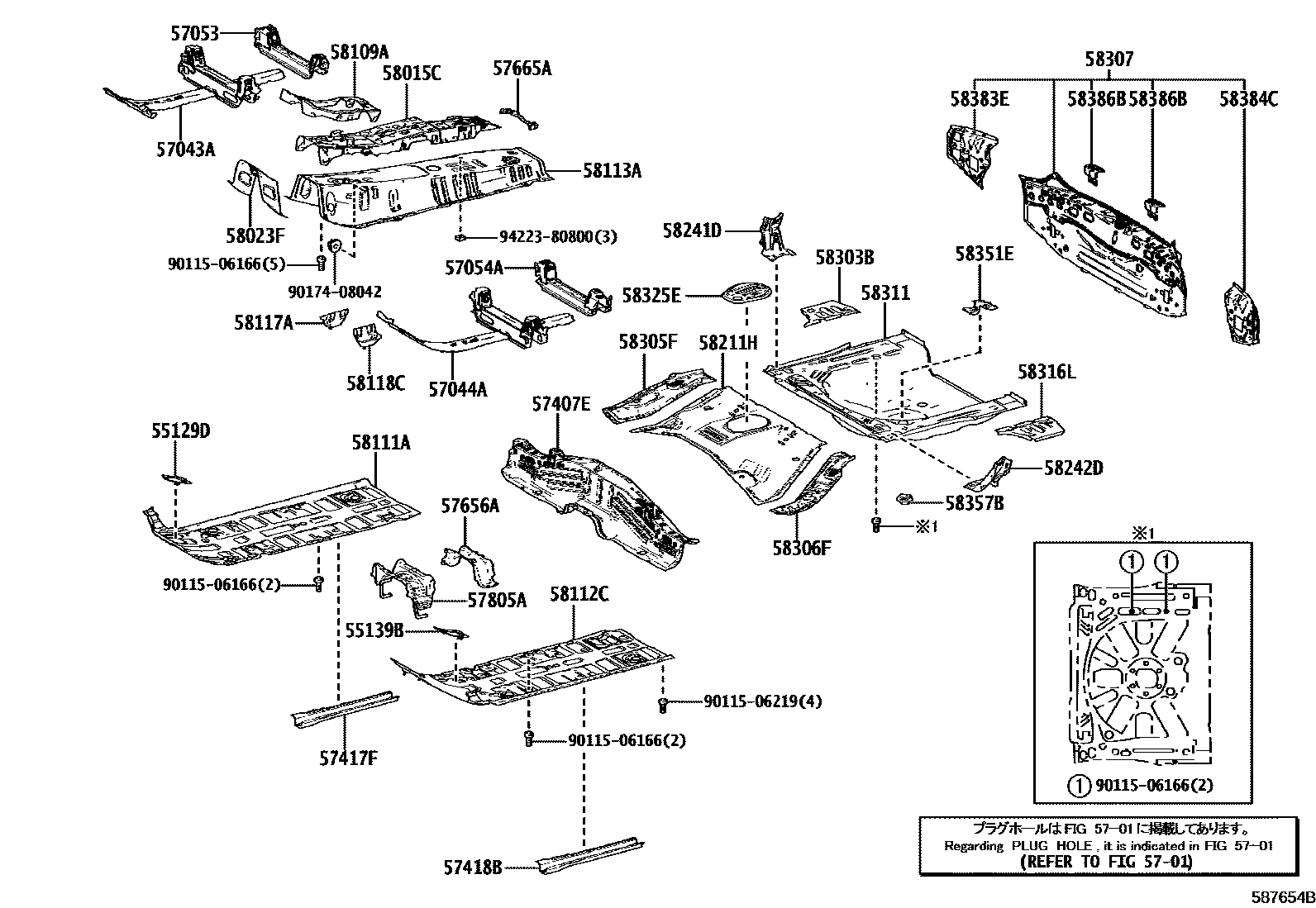 5801 — FLOOR PAN & LOWER BACK PANEL