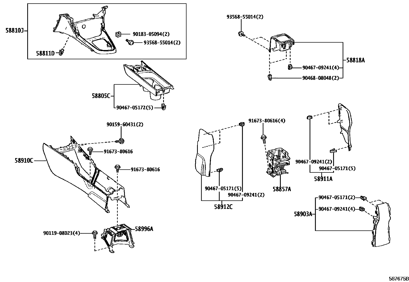 5806 — CONSOLE BOX & BRACKET