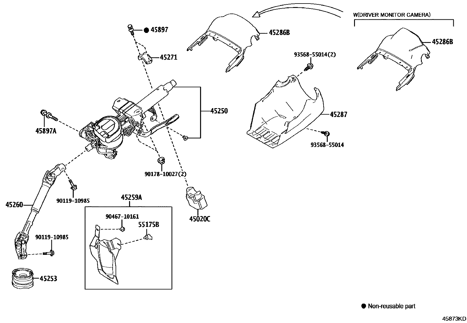 4501 — STEERING COLUMN & SHAFT