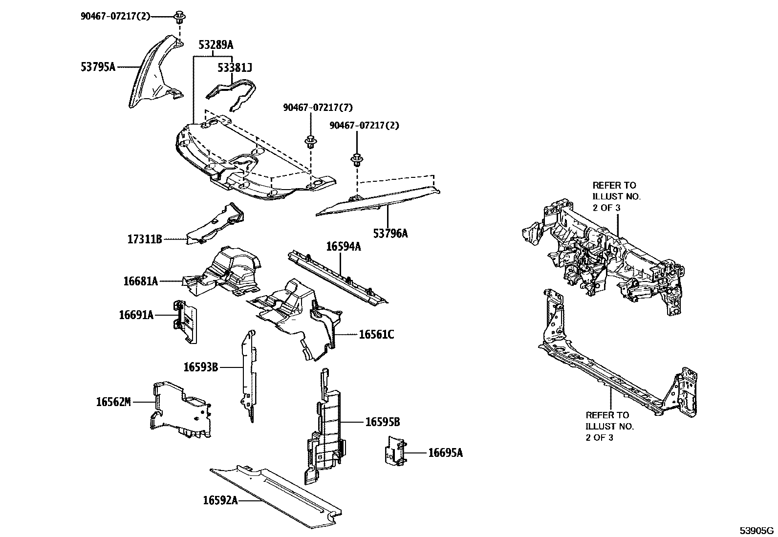 5304 — FRONT FENDER APRON & DASH PANEL