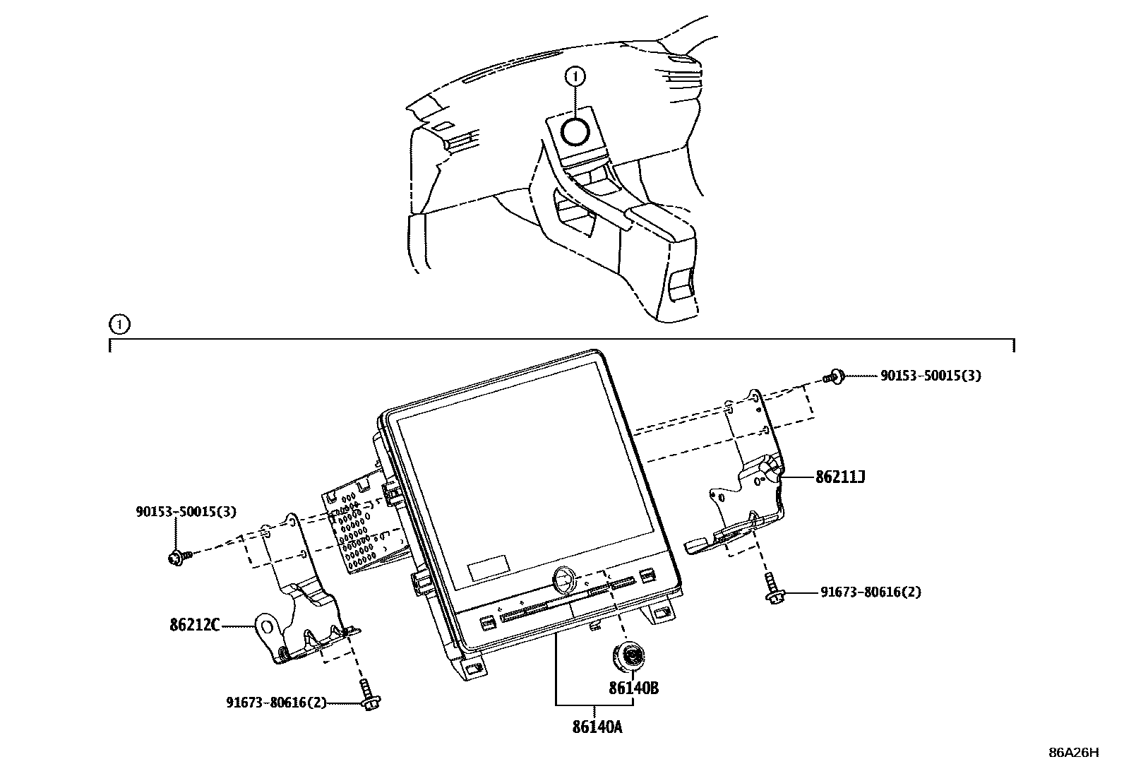 8603 — NAVIGATION & FRONT MONITOR DISPLAY
