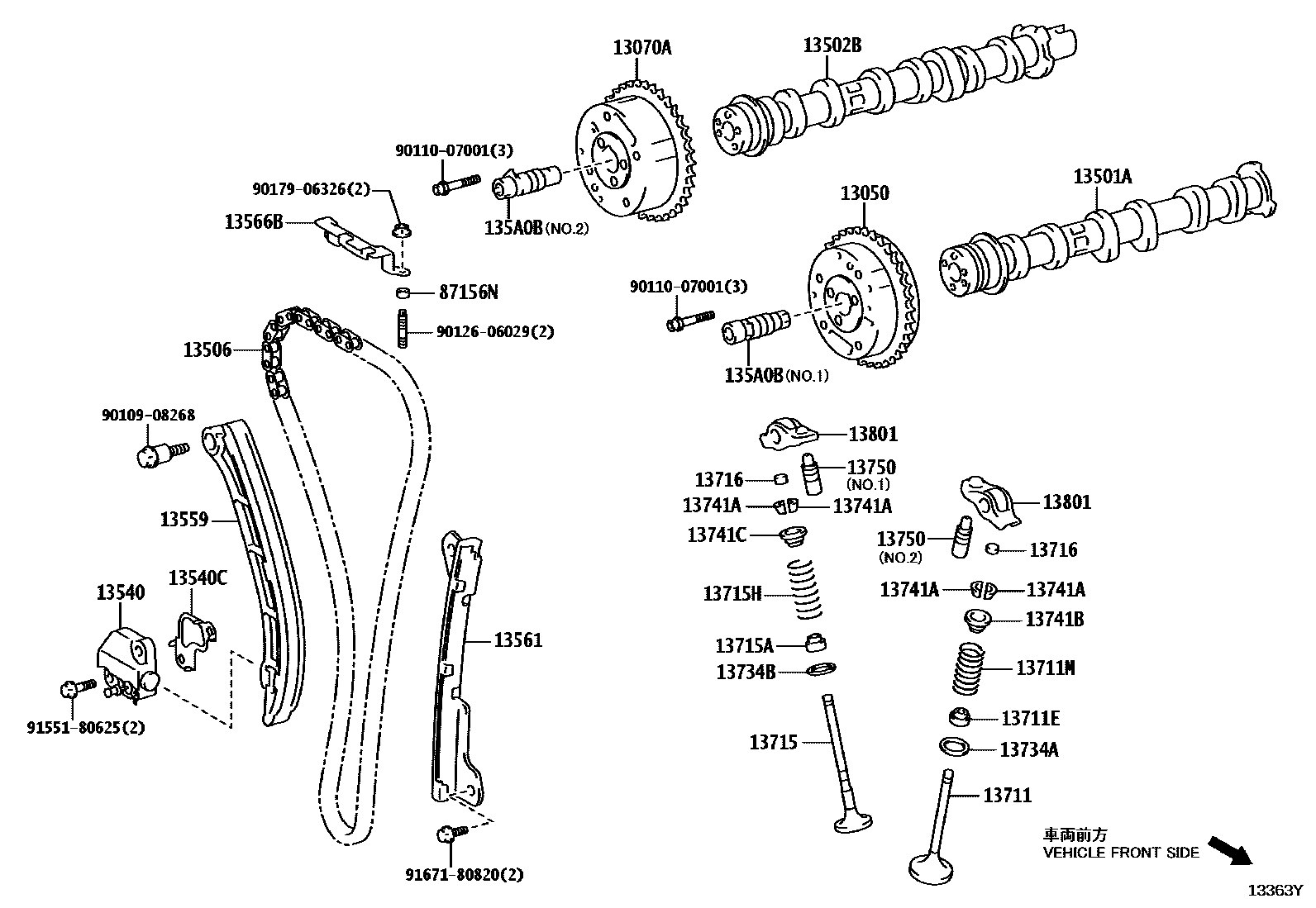 1302 — CAMSHAFT & VALVE
