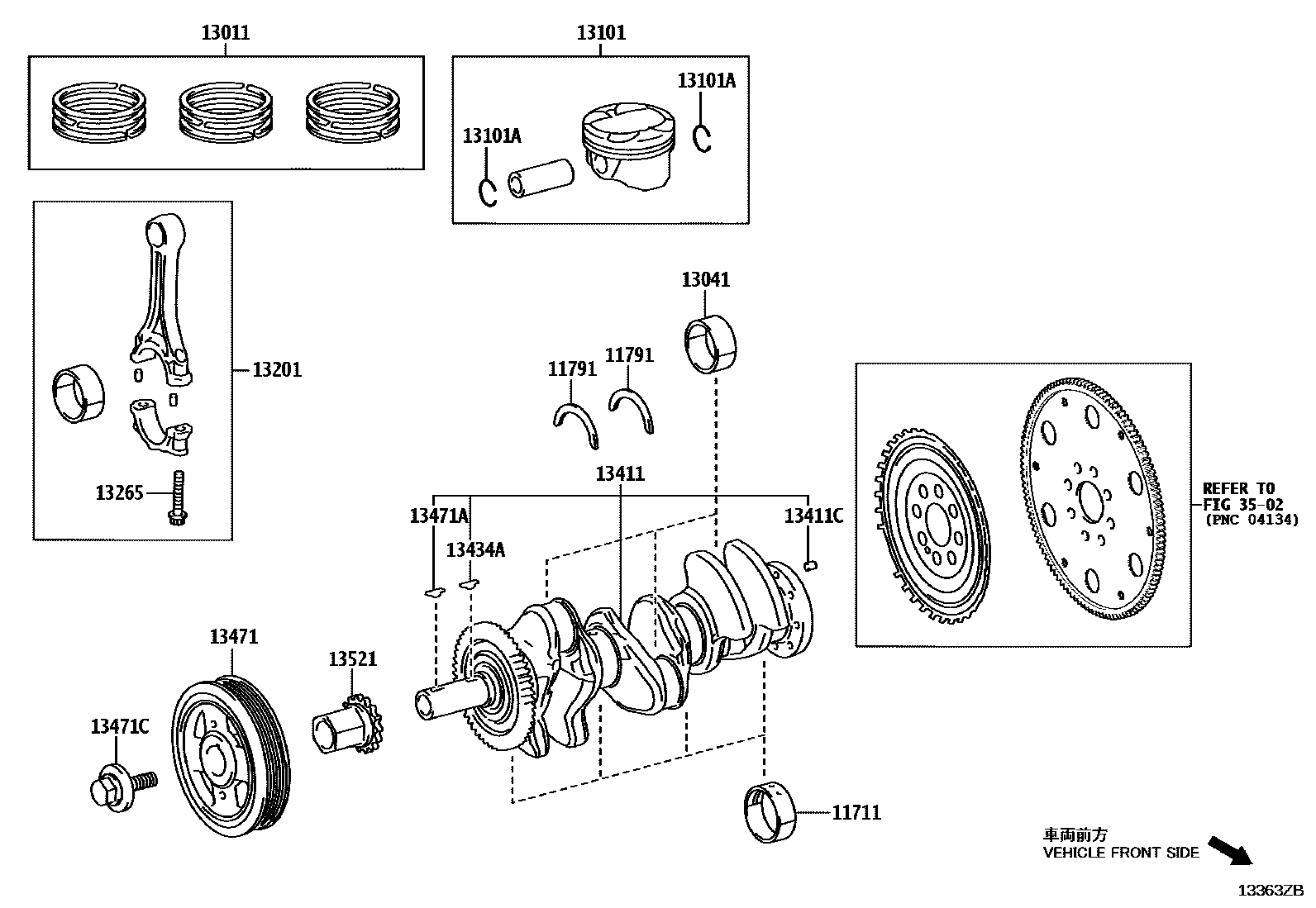 1301 — CRANKSHAFT & PISTON