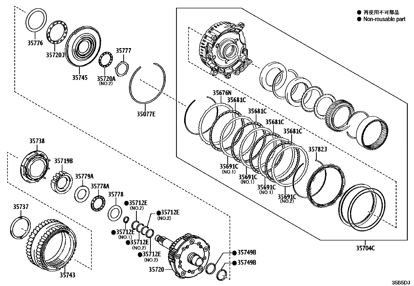 3510 — PLANETARY GEAR, REVERSE PISTON & COUNTER GEAR(ATM)