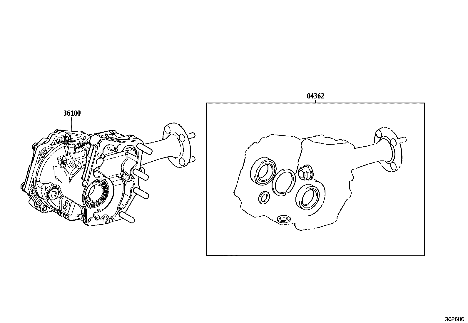 3608 — TRANSFER ASSEMBLY & GASKET KIT