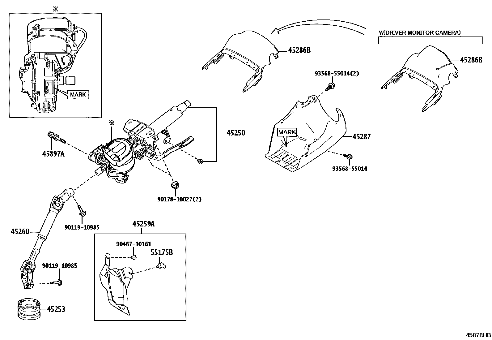 4501 — STEERING COLUMN & SHAFT