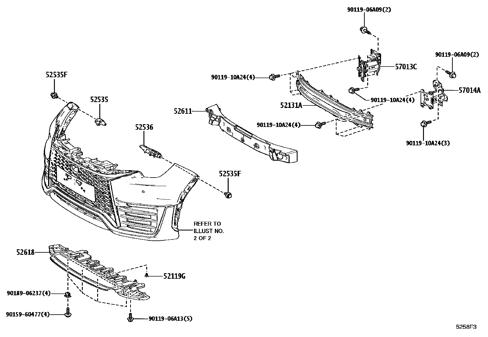 5201 — FRONT BUMPER & BUMPER STAY