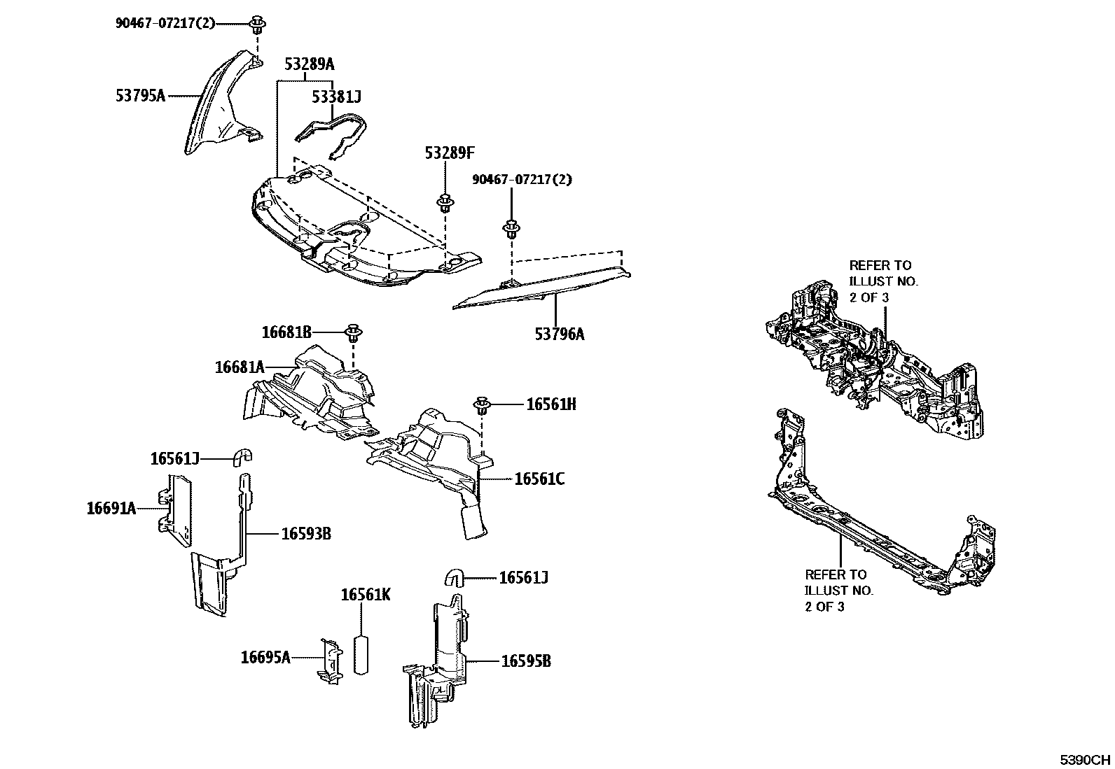5304 — FRONT FENDER APRON & DASH PANEL