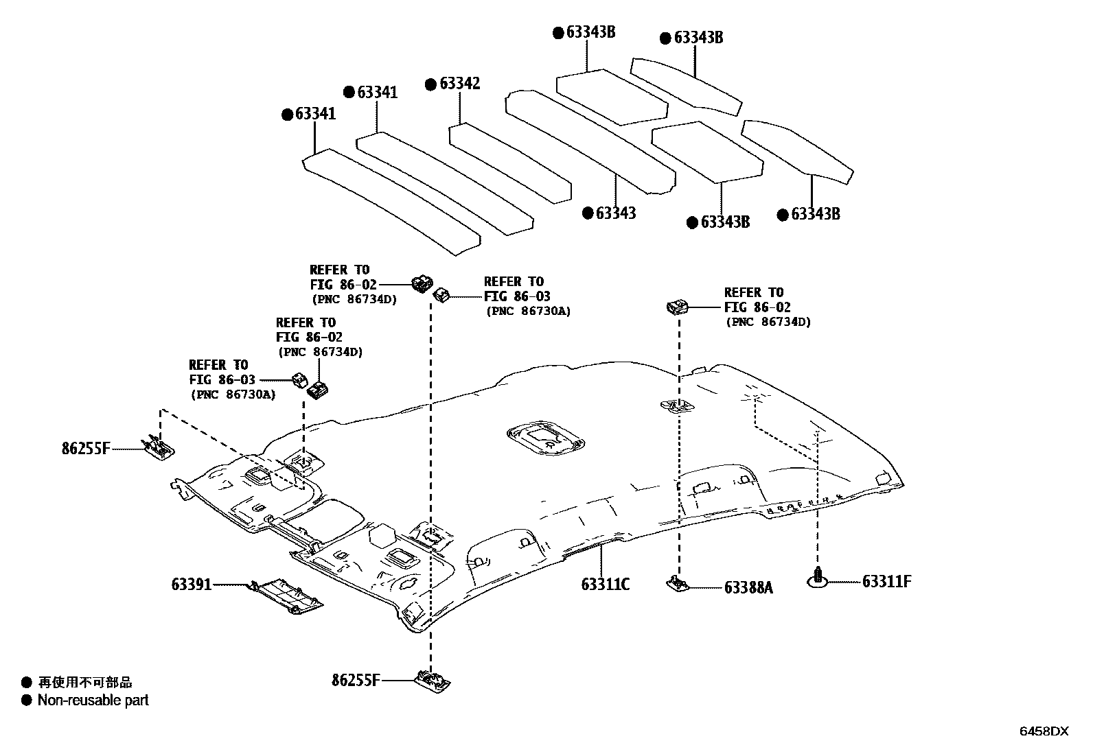6402 — ROOF HEADLINING & SILENCER PAD