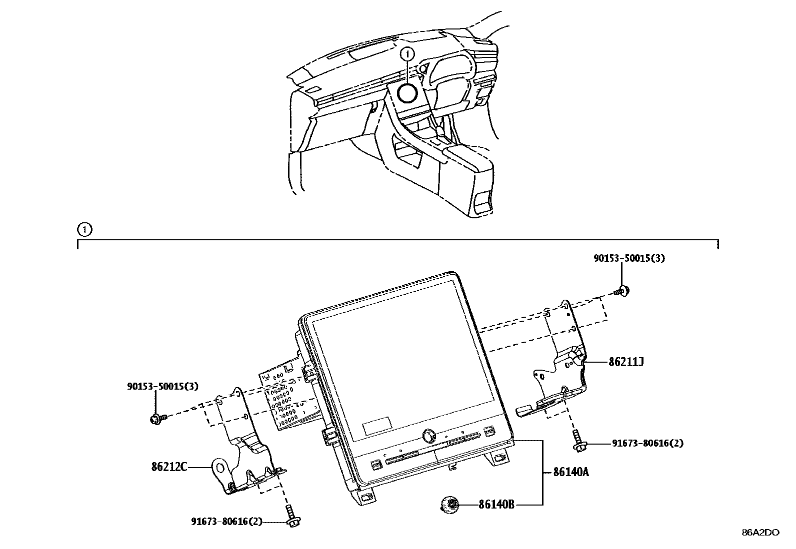 8603 — NAVIGATION & FRONT MONITOR DISPLAY