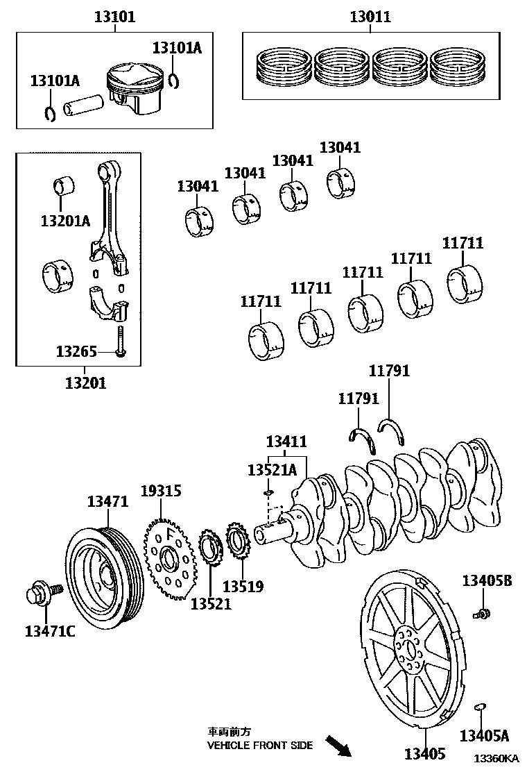 1301 — CRANKSHAFT & PISTON