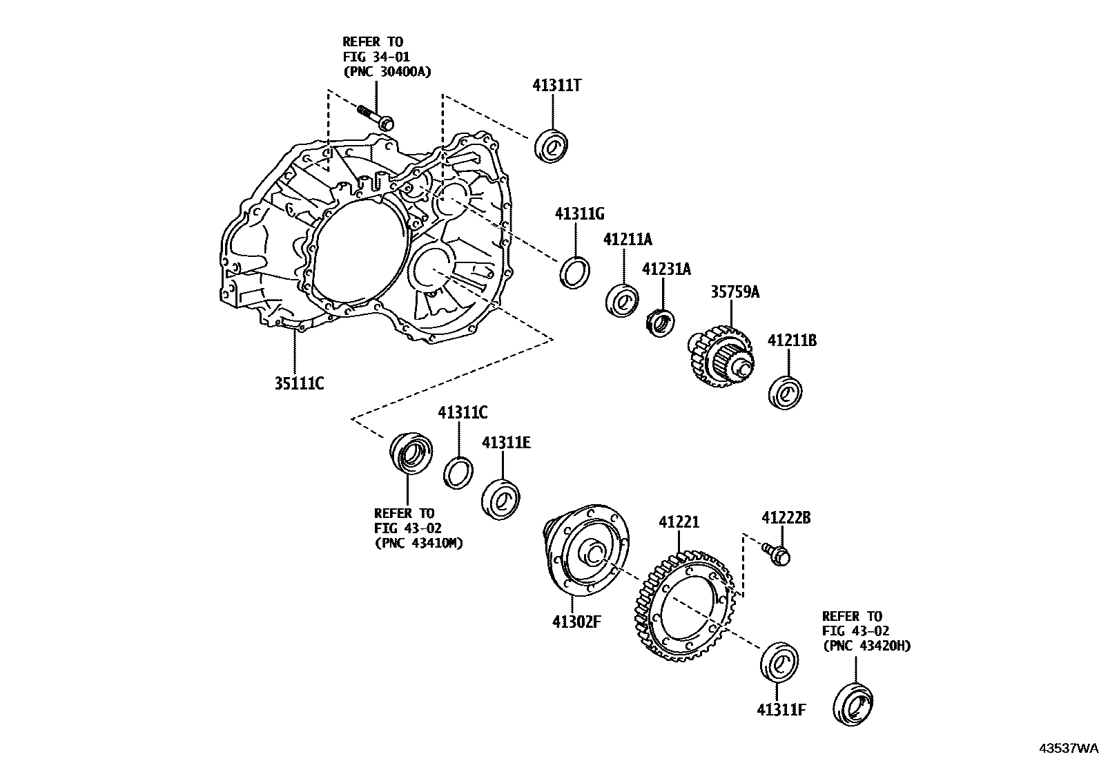 4301 — FRONT AXLE HOUSING & DIFFERENTIAL