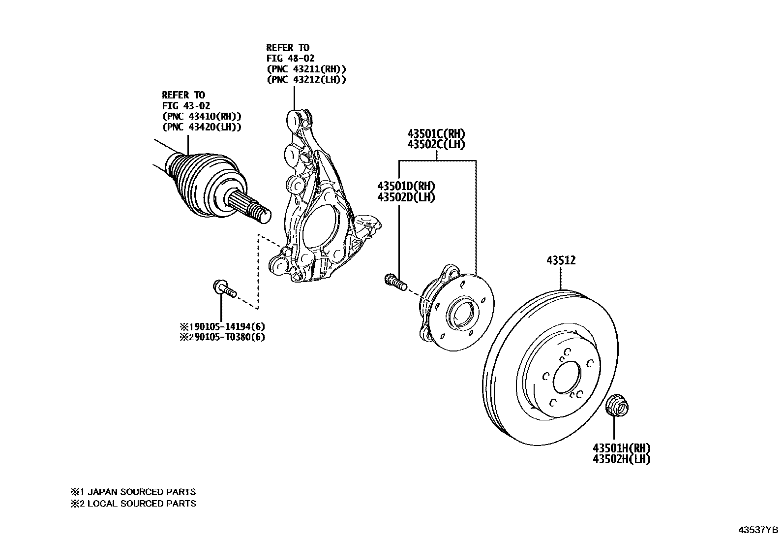 4303 — FRONT AXLE HUB