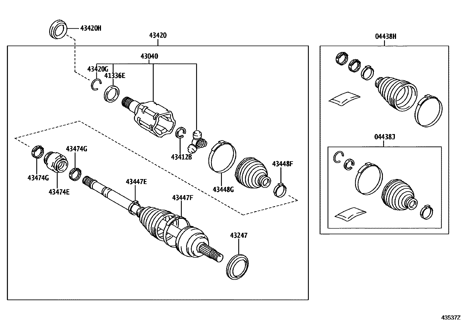 4302 — FRONT DRIVE SHAFT
