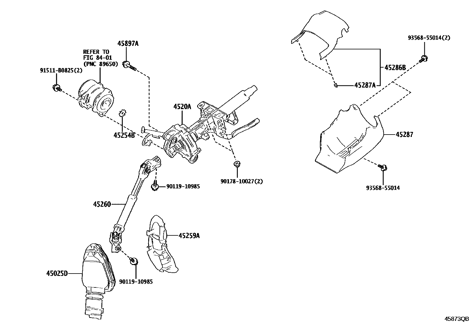 4501 — STEERING COLUMN & SHAFT