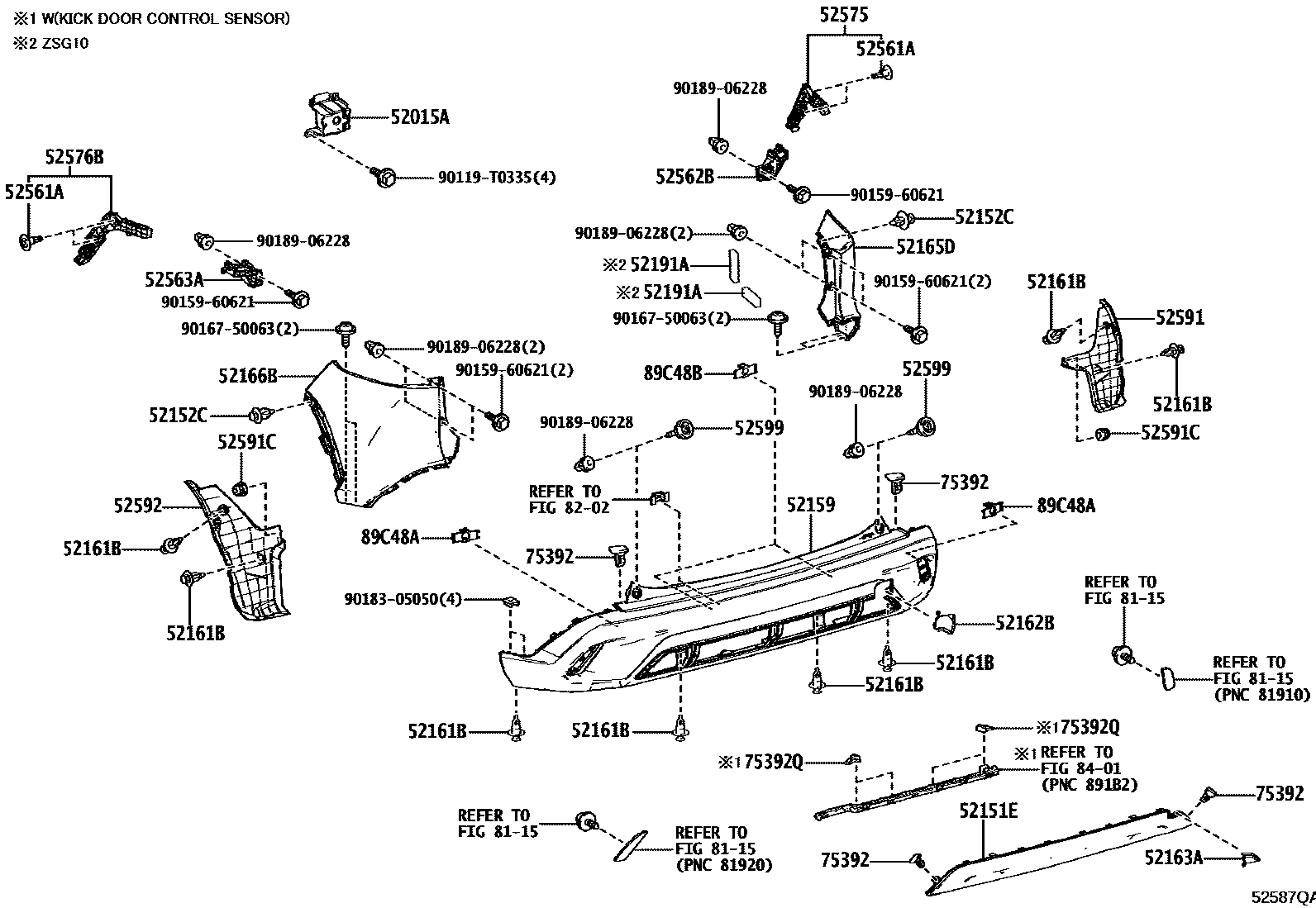 5202 — REAR BUMPER & BUMPER STAY