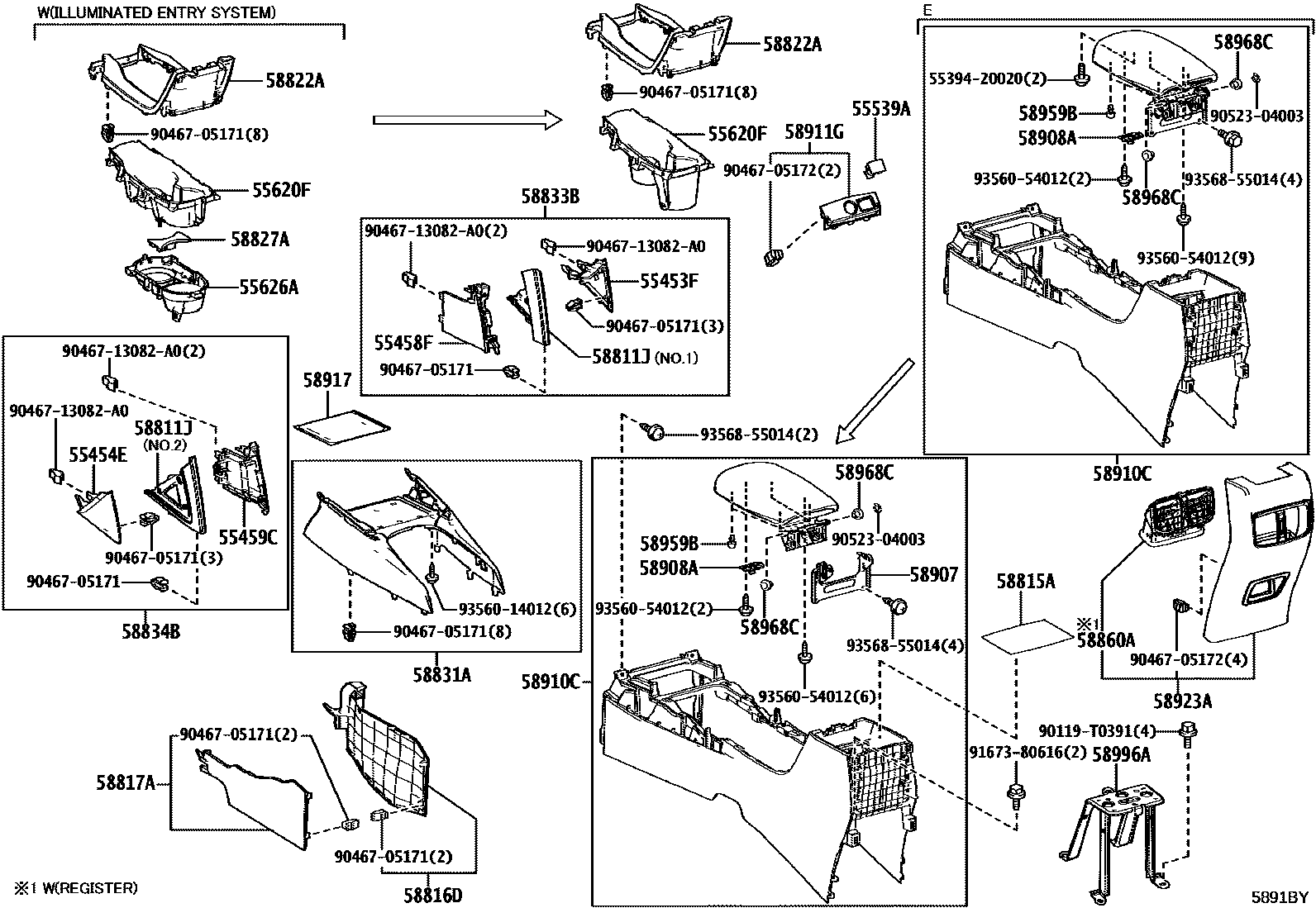 5806 — CONSOLE BOX & BRACKET