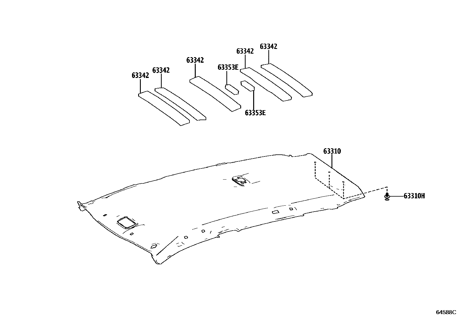 6402 — ROOF HEADLINING & SILENCER PAD
