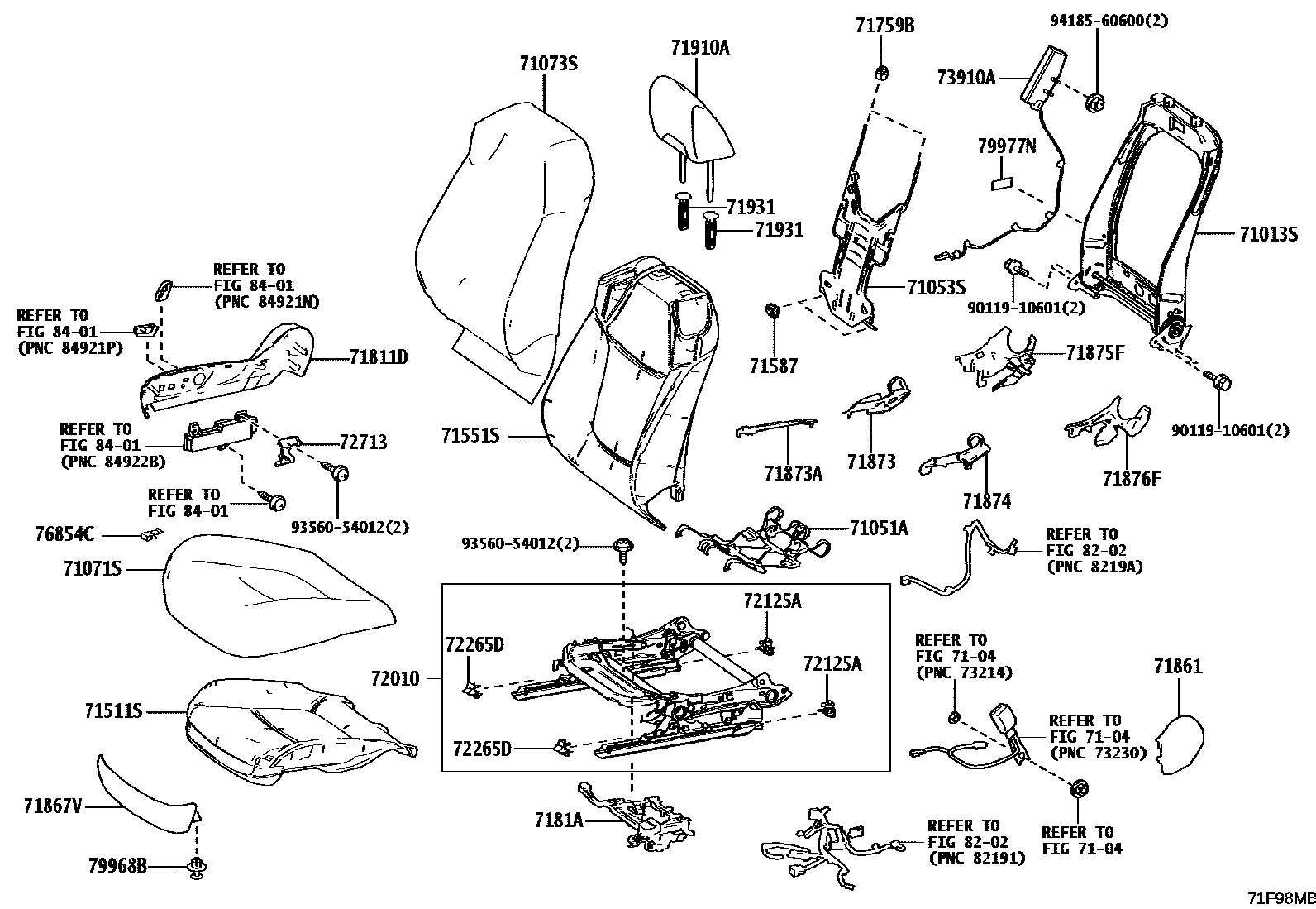 7101 — FRONT SEAT & SEAT TRACK