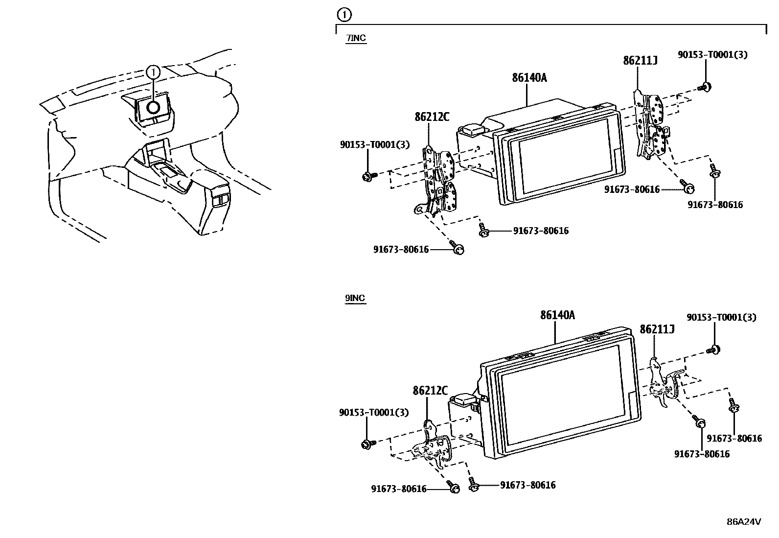 8603 — NAVIGATION & FRONT MONITOR DISPLAY
