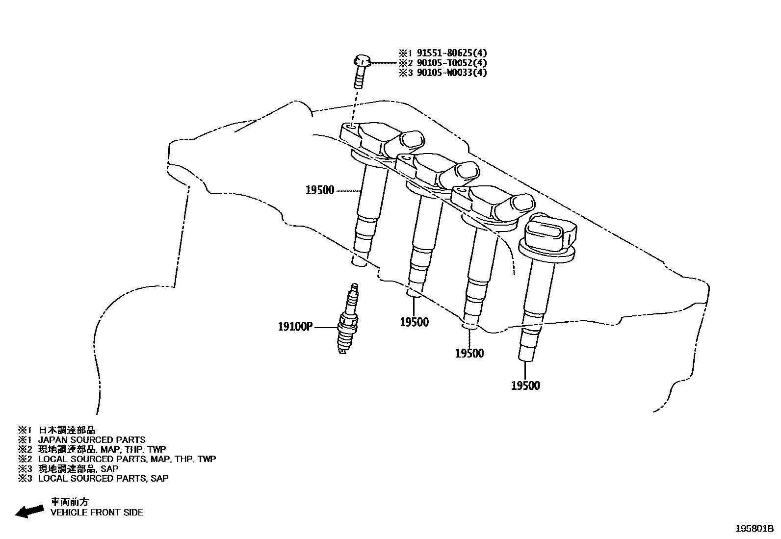 1901 — IGNITION COIL & SPARK PLUG / GLOW PLUG