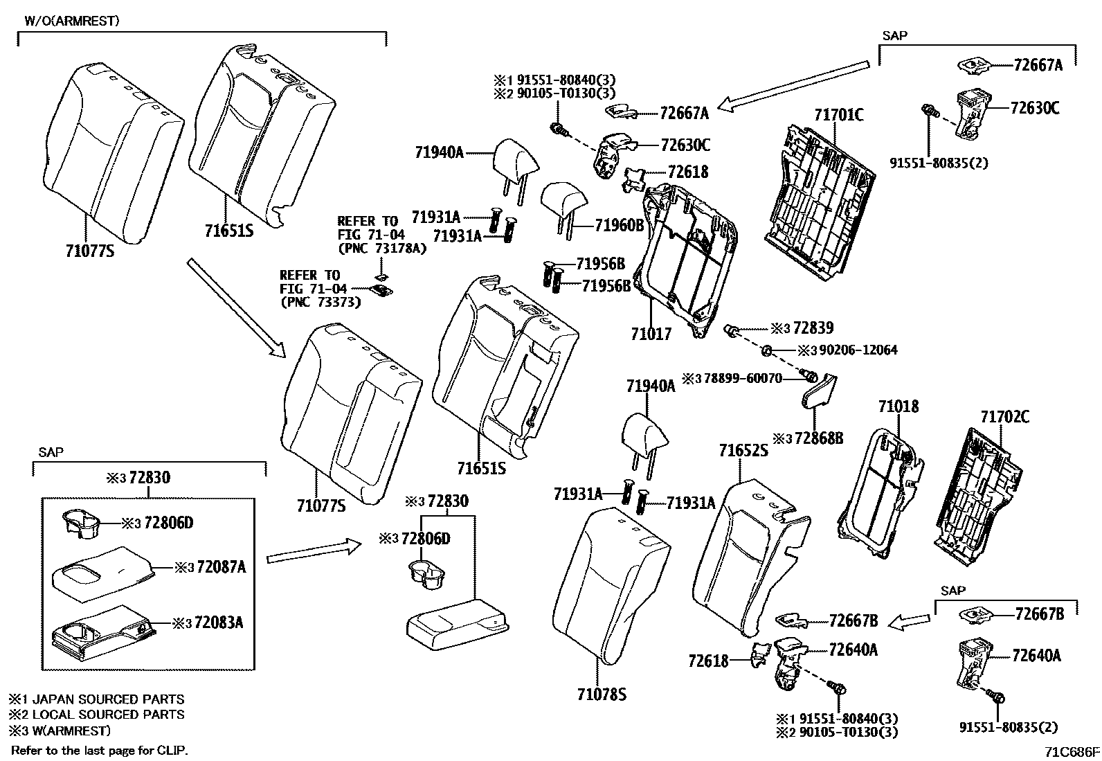 7102 — REAR SEAT & SEAT TRACK