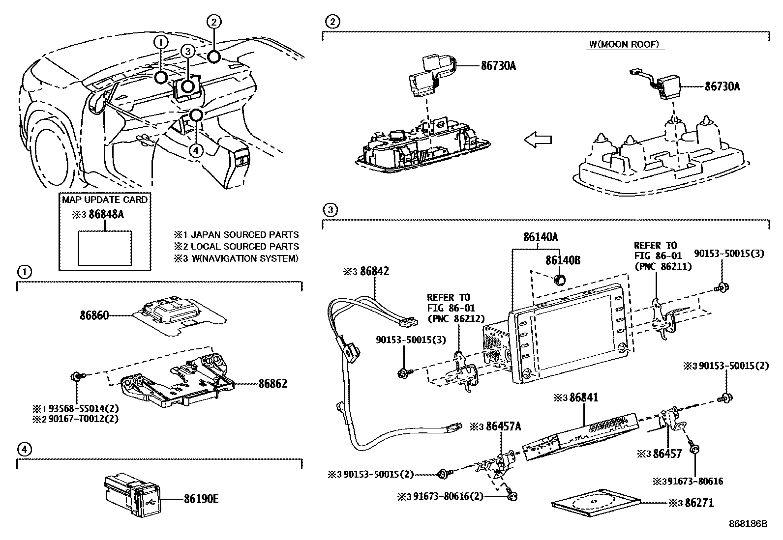 8603 — NAVIGATION & FRONT MONITOR DISPLAY