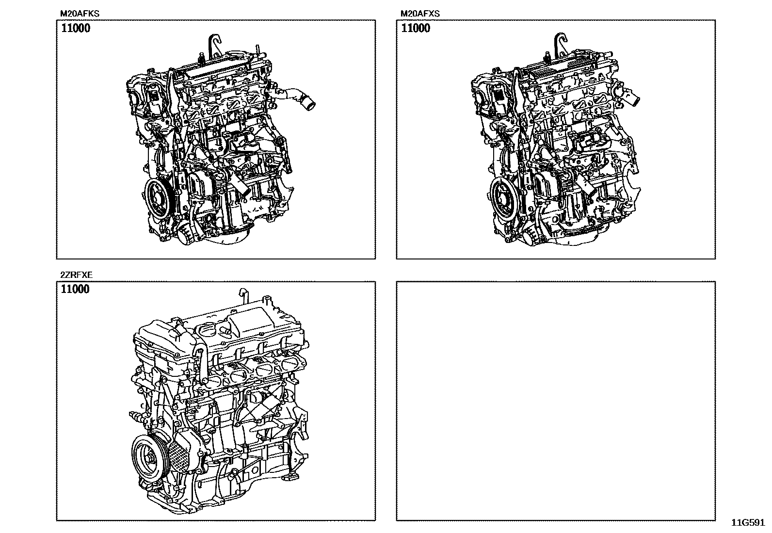 1101 — PARTIAL ENGINE ASSEMBLY