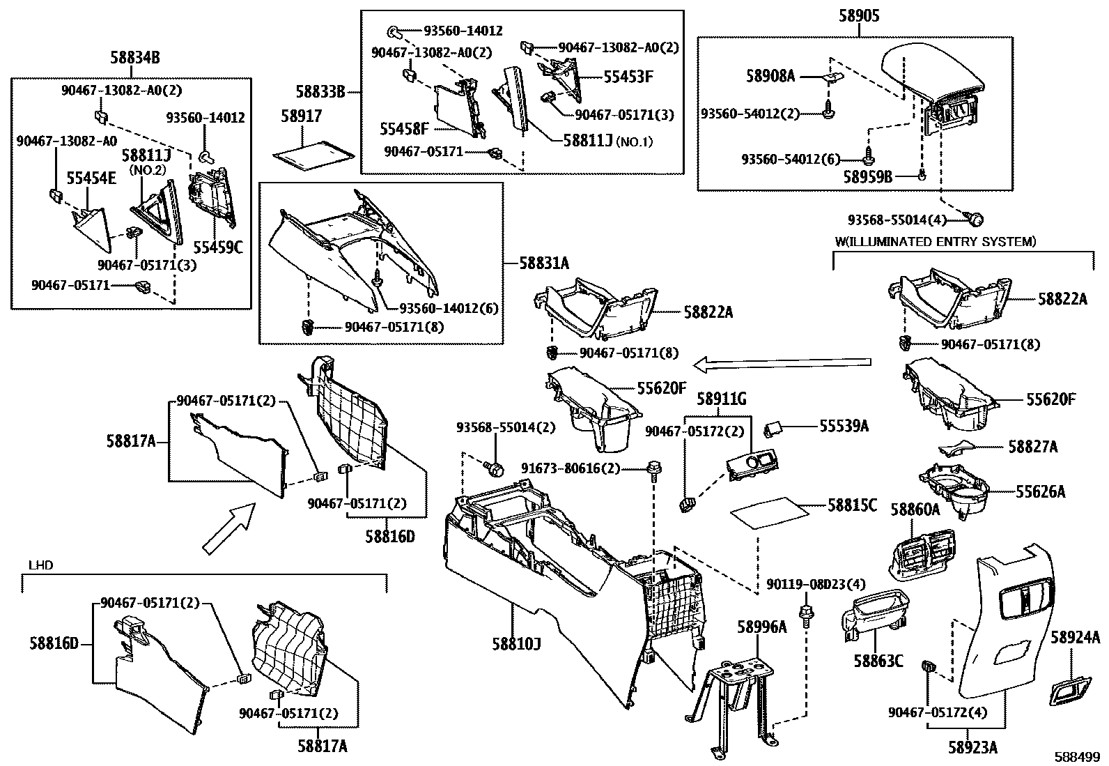 5806 — CONSOLE BOX & BRACKET