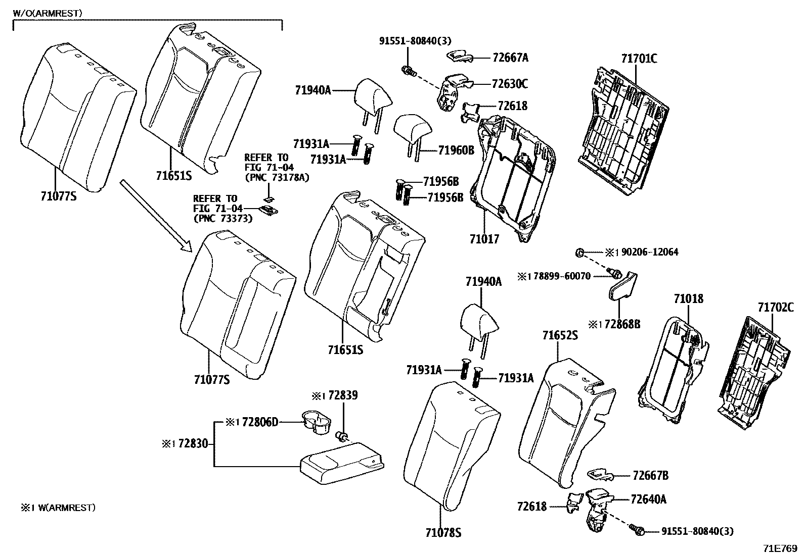 7102 — REAR SEAT & SEAT TRACK